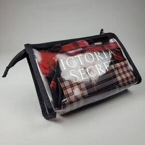 NWT Victoria's Secret 4PC Bag Makeup-Laundry-Shoes-Lingerie Travel Set